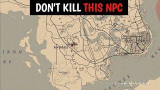 New players must know this before killing this NPC in Rhodes - RDR2