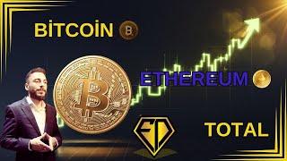 Bitcoin'de Büyük Beklenti : Haftalık Kapanış Kritik ! ( #ethereum ve #totalmarket Etkisi) #emredere