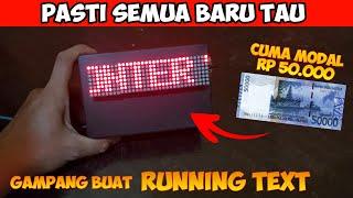 PASTI SEMUA BARU TAU !!!Cara buat running teks dengan mudah