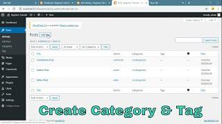 How To Create Categories & Tags For Posts In WordPress | WordPress Tutorials For Beginners