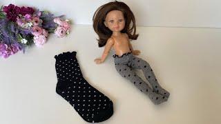 DIY tights, stockings, socks. How to sew clothes for PaolaReina dolls. Master class + pattern