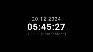  LIVE | Clock / Uhr - Germany Deutschland UTC + 2