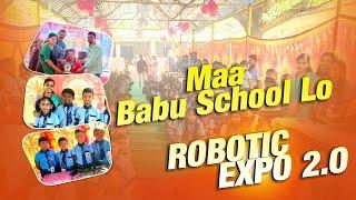 Maa Babu School lo ROBOTIC EXPO 2.O #Sri Geethanjali School #Robotic #School #Students.