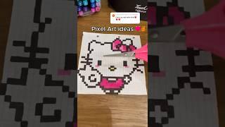 Pixel Art ideas️#hellokitty #pixelartideas #art #artstyle #pixelart