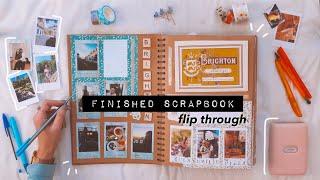flip through my finished scrapbook - inspiration & ideas