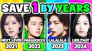 SAVE ONE SONG: 2021 vs 2022 vs 2023 vs 2024 ️ Choose Your Favorite Song -  KPOP GAME 2024