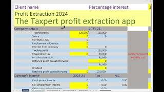 Taxpert Profit Extraction App April 2024