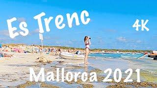 4KEs Trenc Mallorca (Nudist Beach)‍️Beach walk 2021, August