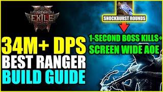 Path of Exile 2 | 34M+ DPS! Best Lightning Ranger Crossbow Build! (PoE 2 Ranger Guide)