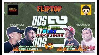 Fliptop DPD 2017 - Sinio/Tipsy D vs PriceTagg/Kris Delano | Review Video #547