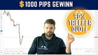 90% Gewinnquote mit Forex Trading - 1000 Pips Gewinn mit Forex Signale  