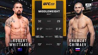  UFC 308: Robert Whittaker vs Khamzat Chimaev | Full Fight & Highlights | Middleweight Bout