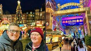 Birmingham Frankfurt Christmas Market 2024! Festive Stalls & Food With My Dad!