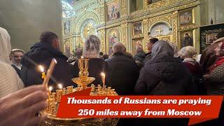 Russian Christmas in a typical Russian church 250 miles away from Moscow