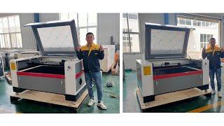 co2  laser cutting machine with EFR RECI 150w installation and for engraving and cutting