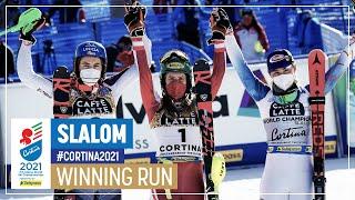 Katharina Liensberger | Gold | Women's Slalom | 2021 FIS World Alpine Ski Championships