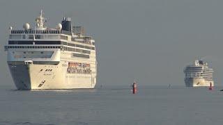 4K Video | 5 Fach Anlauf in Rostock Warnemünde | Parade of Cruise Ships