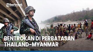 BENTROKAN DI PERBATASAN THAILAND MYANMAR TERJADI LAGI, USAI SEMINGGU TENANG