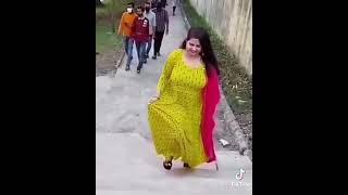 check girl walking