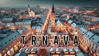 Trnava Christmas Markets 4K | Slovakia Walking Tour 2024