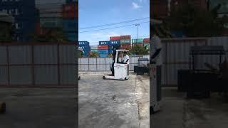 SIAMFORKLIFT - TCM(Reach Truck) FRHB15-8 ขนาด 1.5ตัน เสา 4เมตร ปี 2013 ใช้งานน้อย 7,131ชม.