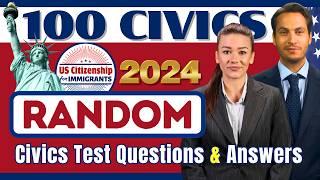 USCIS 100 Civics Questions and Answers (Random Order) US Citizenship Interview 2024 Practice Test