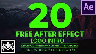 Best 20 Free Amazing Logo Intro After Effect Templates