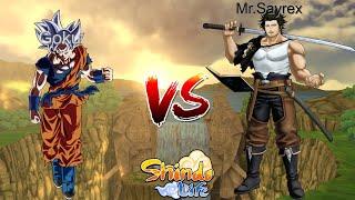 Mr.Sayrex vs Goku | PvP in Shindo life#82