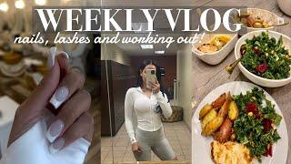 WEEKLY VLOG | NAILS | LASHES | FINALLY BEING HAPPY + MORE! | @GLAMBYAMANDA