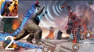 Monster Smash City-Godzilla VS Siren Head Walkthrough Gameplay | All Levels Android,iOS| All Monster