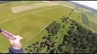 Paraglider crash on the winch