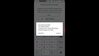 Your phone number is banned from using WhatsApp contact support for help