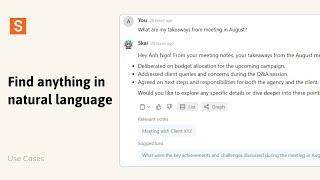 Find your notes, information in natural language | Saner.ai