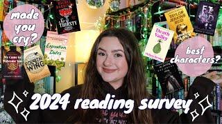 READING SURVEY 2024 | end of the year book wrap up: the best, the worst & everything in between!