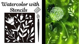 Elevate Your Watercolor Dandelion Painting With Stencils 