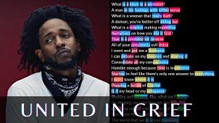 Kendrick Lamar - United In Grief | Rhymes Highlighted | Verse 1