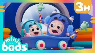 Snow Buddies! ️ |  Minibods  | Preschool Learning | Moonbug Tiny TV