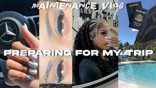 PREPARE WITH ME FOR TRIP OUT THE COUNTRY ️️| MAINTENANCE VLOG (nails, lashes, new hair, etc..)