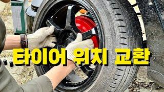 Self tire positioning method for extending tire life DIY [Front wheel, rear wheel, four wheel]