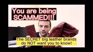 Learn the BIG secret of big luxury leather brands to save BIG on leather shopping!