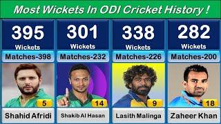 Most Wickets In ODI Cricket Histpry !! Top 30 Players !! Mm6 Sports