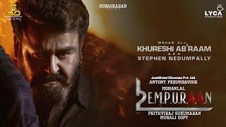 Mohanlal as Khureshi Ab'raam A.K.A Stephen Nedumpally in L2E Empuraan | Prithviraj Sukumaran