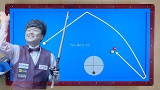 Top 10 UMB Best Shots Cho Myung Woo 3Cushion Billiards Simulation
