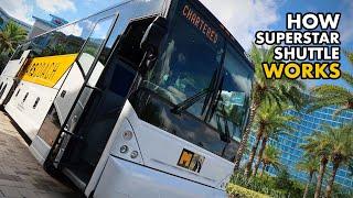 VLOG: How SuperStar Shuttle WORKS at Universal Orlando! MCO to Sapphire Falls Resort, Step-by-Step!