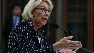 Education Secretary Betsy DeVos grilled on Trump’s budget plan