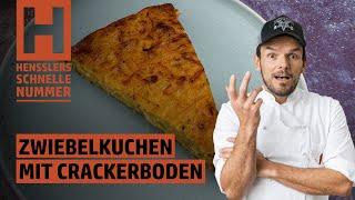 Schnelles Zwiebelkuchen mit Crackerboden Rezept von Steffen Henssler