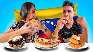 CÓMO ES LA COMIDA VENEZOLANA en USA?  Comiendo por Paises VENEZUELA  Sandra Cires Art