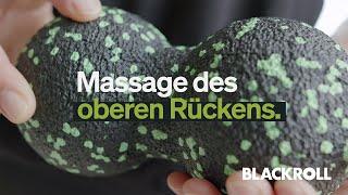 Massage des oberen Rückens mit Nina BLACKROLL® Master Trainerin