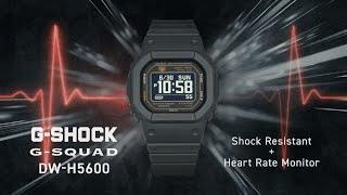 G-SQUAD DW-H5600  Heart Rate Monitor : CASIO G-SHOCK(English)