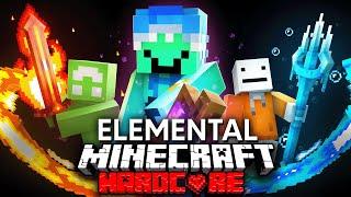 100 Players Simulate a Minecraft Elemental Tournament